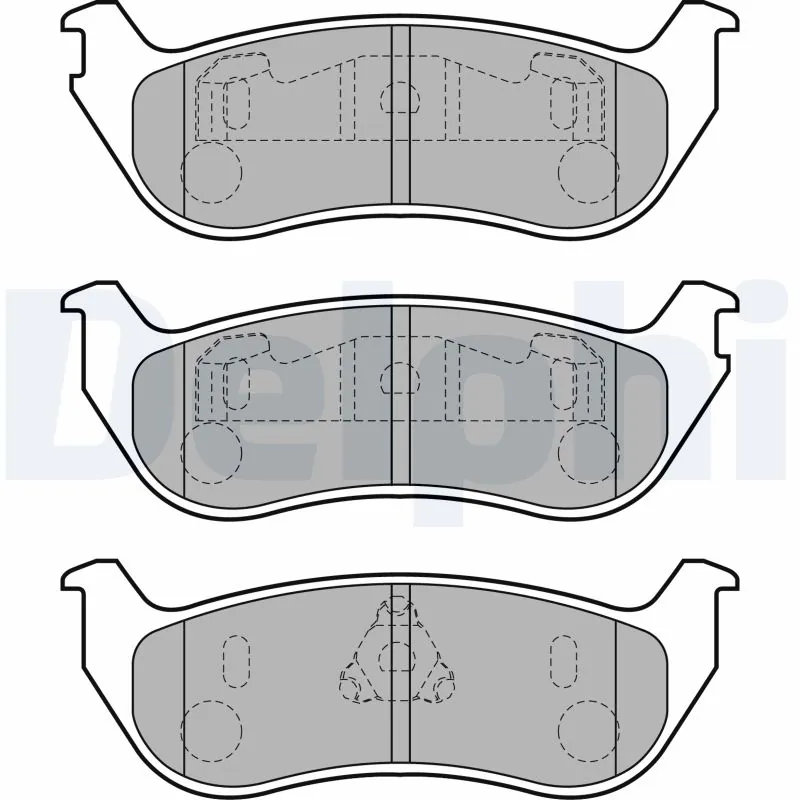 DELPHI fékbetétkészlet, tárcsafék - LP1859-18B1 - TothCarparts