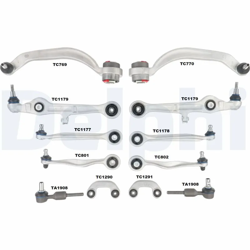 DELPHI javítókészlet, keresztlengőkar - TC1500KIT-11B1 - TothCarparts