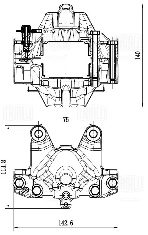 TRIALLI féknyereg - CF 032010 - TothCarparts