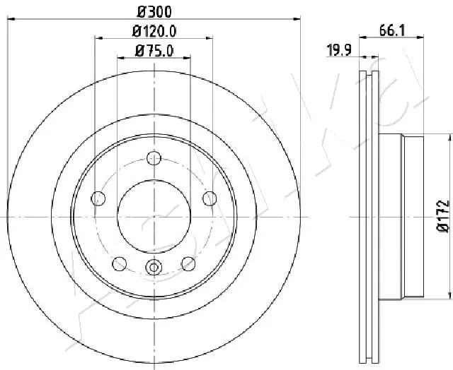 4X4 ESTANFI féktárcsa - EST-61-00-0101 - TothCarparts