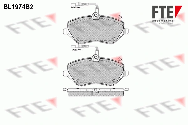 FTE fékbetétkészlet, tárcsafék - 9010562 - TothCarparts