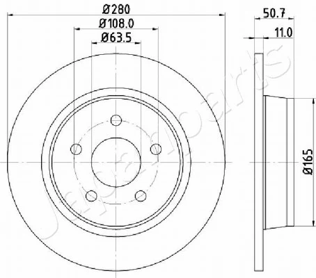 PEMEBLA féktárcsa - JAPDP-0302 - TothCarparts
