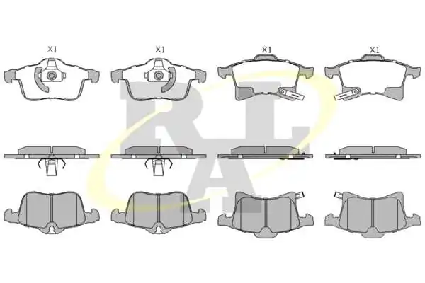 RAL-SA fékbetétkészlet, tárcsafék - RF1197 - TothCarparts