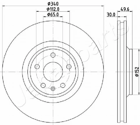 PEMEBLA féktárcsa - JAPDI-0932 - TothCarparts