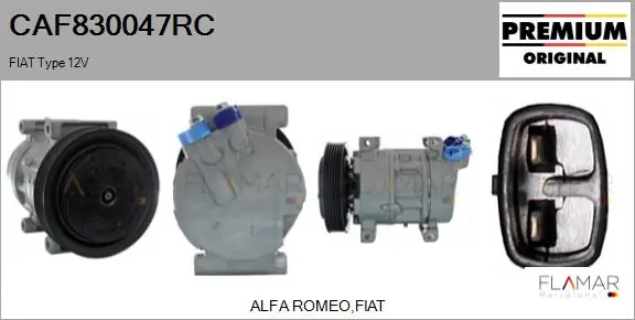 FLAMAR kompresszor, klíma - CAF830047RC - TothCarparts