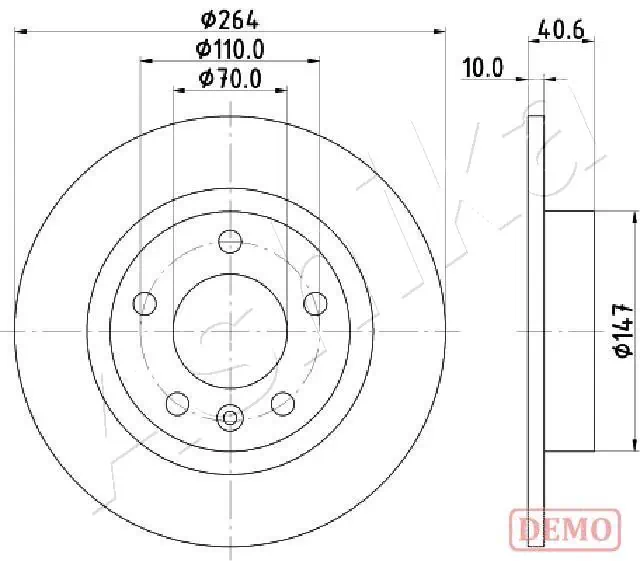 4X4 ESTANFI féktárcsa - EST-61-00-0400C - TothCarparts