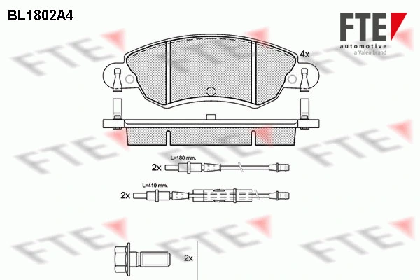 FTE fékbetétkészlet, tárcsafék - 9010375 - TothCarparts