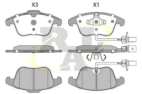 RAL-SA fékbetétkészlet, tárcsafék - RF1391 - TothCarparts