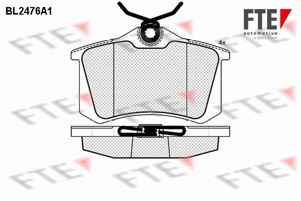 FTE fékbetétkészlet, tárcsafék - 9010757 - TothCarparts