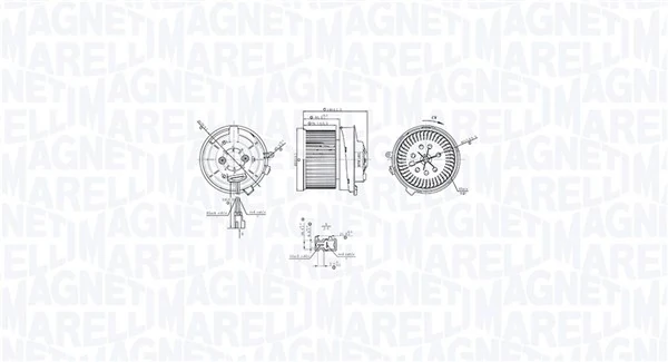 MAGNETI MARELLI Utastér-ventilátor - 069412766010 - TothCarparts