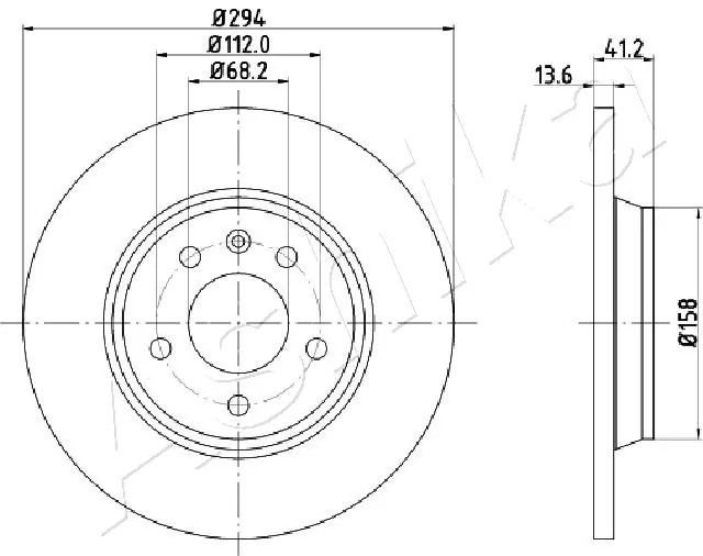 4X4 ESTANFI féktárcsa - EST-61-00-0307 - TothCarparts