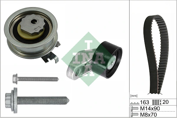 Schaeffler INA Fogasszíjkészlet - 530 0846 10 - TothCarparts