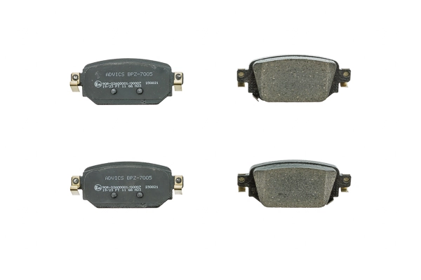 AISIN fékbetétkészlet, tárcsafék - BPZ-7005 - TothCarparts