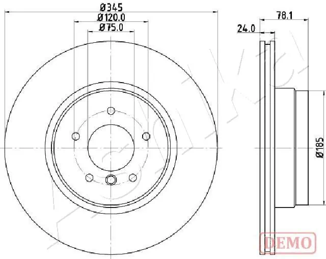 4X4 ESTANFI féktárcsa - EST-61-00-0132C - TothCarparts