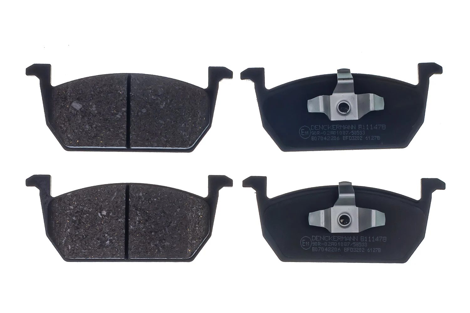 DENCKERMANN fékbetétkészlet, tárcsafék - B111478 - TothCarparts