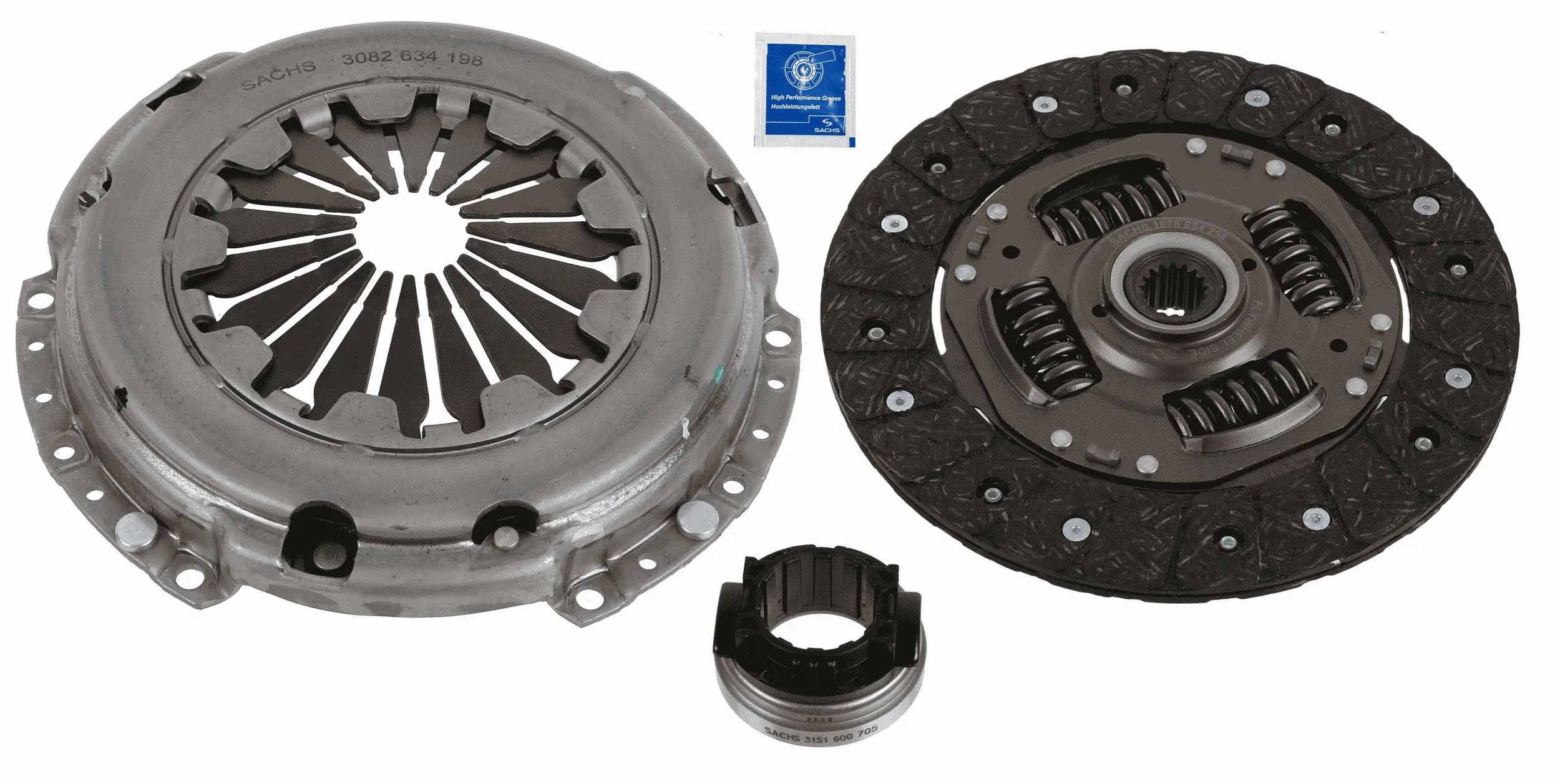 SACHS kuplungkészlet - 3000 951 698 - TothCarparts