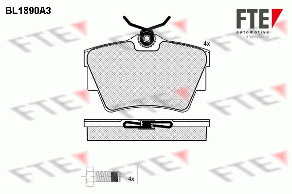 FTE fékbetétkészlet, tárcsafék - 9010474 - TothCarparts