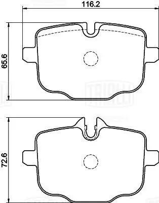 TRIALLI fékbetétkészlet, tárcsafék - PF 4240CR - TothCarparts