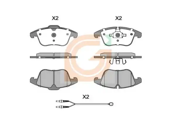 GAMA-SA fékbetétkészlet, tárcsafék - GA11171 - TothCarparts