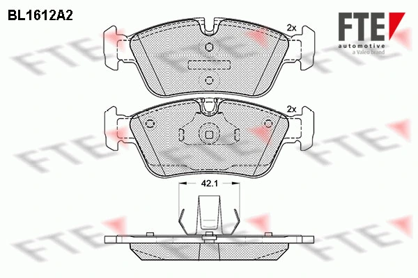 FTE fékbetétkészlet, tárcsafék - 9010247 - TothCarparts