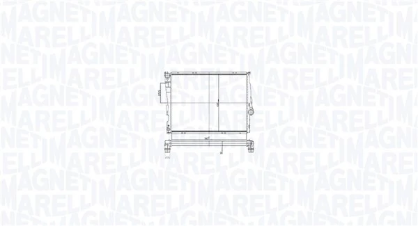 MAGNETI MARELLI hűtő, motorhűtés - 350213211700 - TothCarparts