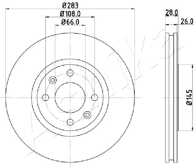 4X4 ESTANFI féktárcsa - EST-60-00-0627 - TothCarparts