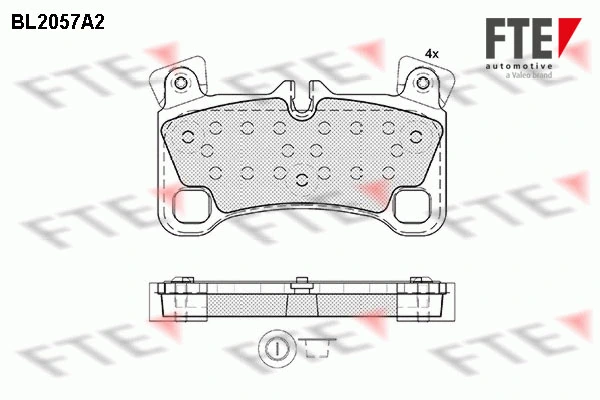 FTE fékbetétkészlet, tárcsafék - 9010641 - TothCarparts