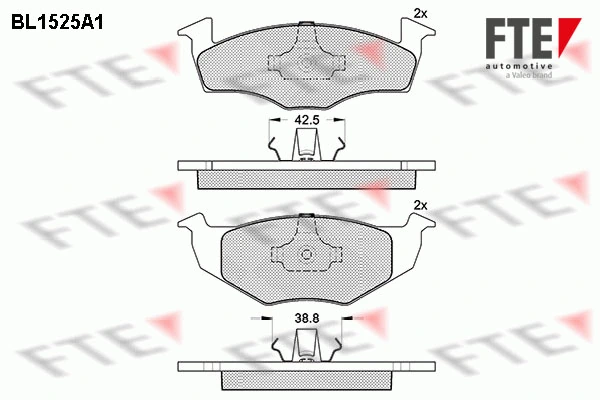 FTE fékbetétkészlet, tárcsafék - 9010232 - TothCarparts