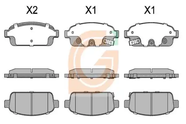 GAMA-SA fékbetétkészlet, tárcsafék - GA20185 - TothCarparts