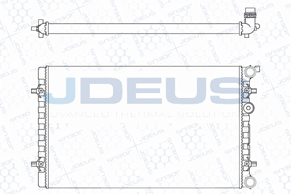 JDEUS hűtő, motorhűtés - M-001019A - TothCarparts