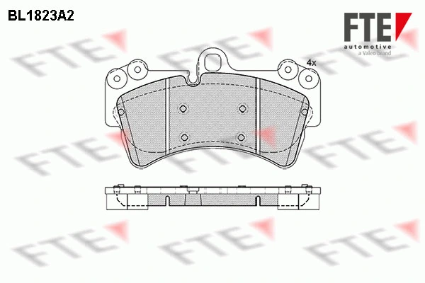 FTE fékbetétkészlet, tárcsafék - 9010401 - TothCarparts