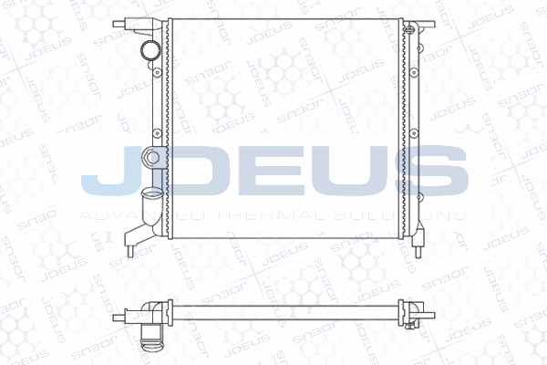 JDEUS hűtő, motorhűtés - M-0230401 - TothCarparts