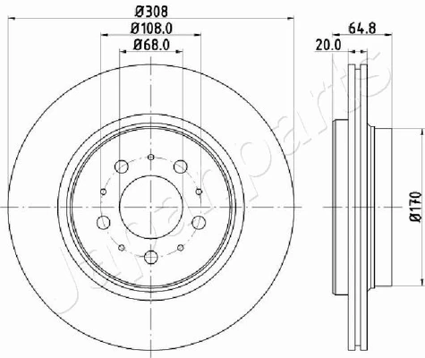 PEMEBLA féktárcsa - JAPDP-0326 - TothCarparts