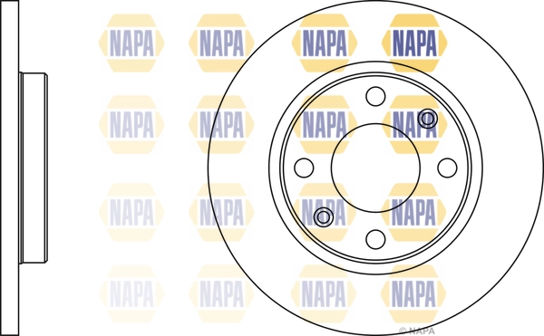 NAPA féktárcsa - NBD5450 - TothCarparts