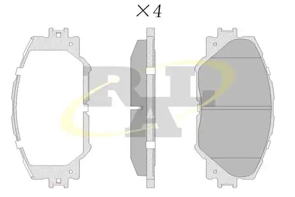 RAL-SA fékbetétkészlet, tárcsafék - RF1282 - TothCarparts