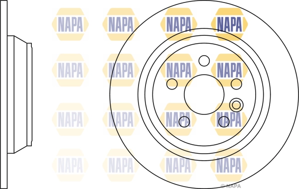 NAPA féktárcsa - NBD5263 - TothCarparts