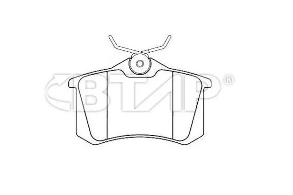 BTAP fékbetétkészlet, tárcsafék - BVC206-292 - TothCarparts