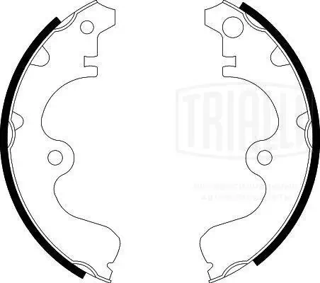 TRIALLI fékpofakészlet - GF 4563 - TothCarparts