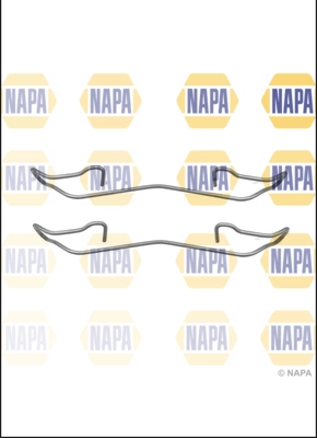NAPA tartozékkészlet, tárcsafékbetét - NFK1370 - TothCarparts