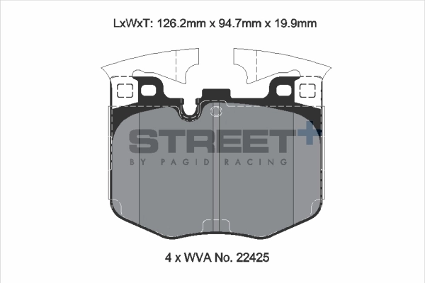 PAGID Racing fékbetétkészlet, tárcsafék - T8209SP2001 - TothCarparts