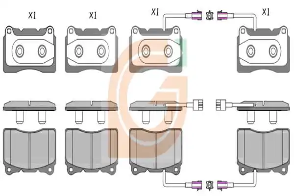 GAMA-SA fékbetétkészlet, tárcsafék - GA11284 - TothCarparts