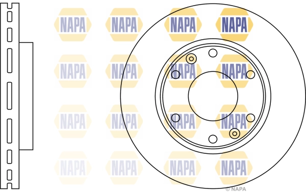 NAPA féktárcsa - NBD5634 - TothCarparts