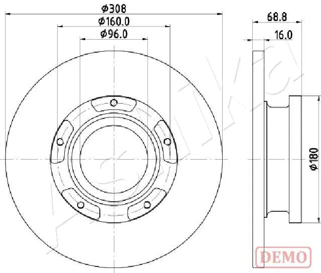 4X4 ESTANFI féktárcsa - EST-61-00-0312C - TothCarparts