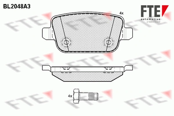 FTE fékbetétkészlet, tárcsafék - 9010634 - TothCarparts