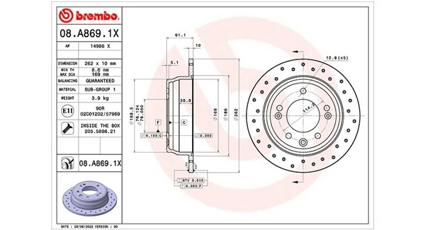 MAGNETI MARELLI féktárcsa - 360406177802 - TothCarparts