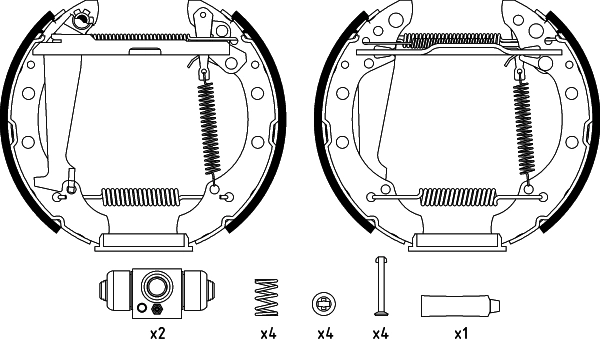 MINTEX fékpofakészlet - MSP422 - TothCarparts