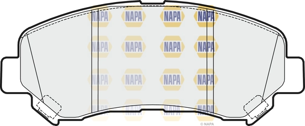 NAPA fékbetétkészlet, tárcsafék - NBP1034 - TothCarparts