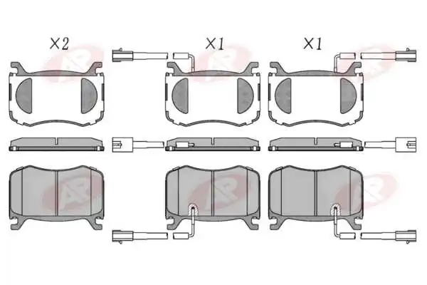 AP-SA fékbetétkészlet, tárcsafék - 5AP2134 - TothCarparts