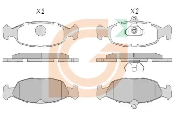 GAMA-SA fékbetétkészlet, tárcsafék - GA10299 - TothCarparts