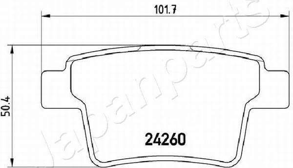 PEMEBLA fékbetétkészlet, tárcsafék - JAPPP-0306AF - TothCarparts